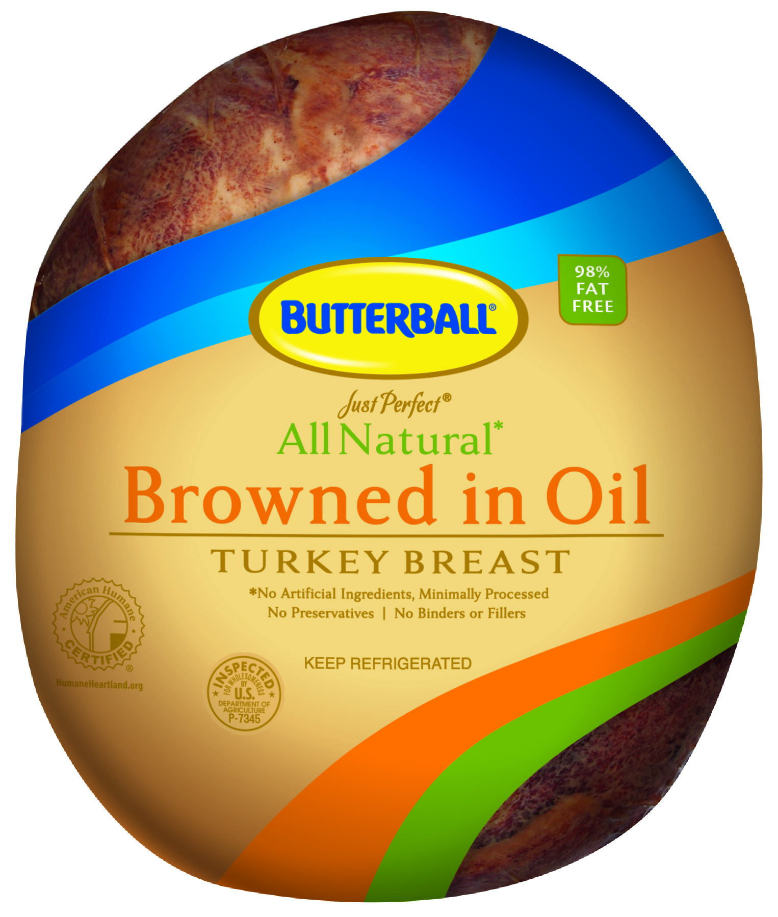 Just Perfect Handcrafted All Natural Oil Browned Turkey Breast